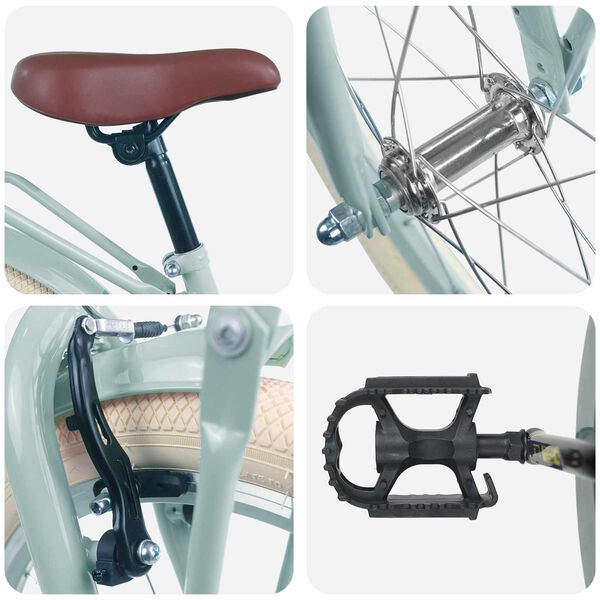 vidaXL V&eacute;lo pour Enfants 18 Pouces pour les 5-7 ans Vert clair