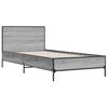 vidaXL Cadre de lit sans matelas sonoma gris 90x200 cm