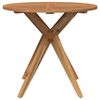 vidaXL Table de jardin ronde &Oslash;85x75 cm bois d'acacia solide