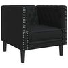 vidaXL Canap&eacute; de salon 3 pcs Noir 194 x 74,5 x 70,5 cm Simili cuir