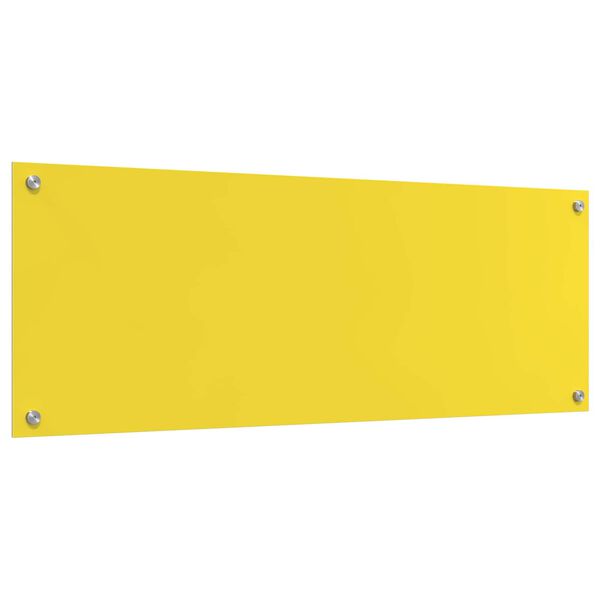 vidaXL Protection de cuisine Jaune 110 x 40 cm verre tremp&eacute;