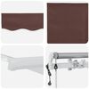 vidaXL Auvent r&eacute;tractable automatique marron 400x300 cm