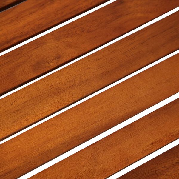 vidaXL Salon de jardin encastrable 3 pcs Rotin et bois d'acacia Noir