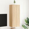 vidaXL Meuble TV mural ch&ecirc;ne sonoma 40,5x30x102 cm bois d'ing&eacute;nierie