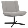 vidaXL Chaise pivotante Gris clair 63 x 75 x 76 cm Peau de mouton