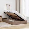vidaXL Lit de Rangement avec matelas Cappuccino 120 x 200 cm Faux cuir