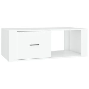 vidaXL Table basse Blanc 100x50,5x35 cm Bois d'ing&eacute;nierie