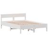 vidaXL Cadre de lit sans matelas blanc 150x200 cm bois de pin massif