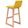 vidaXL Tabourets de bar lot de 2 jaune moutarde tissu