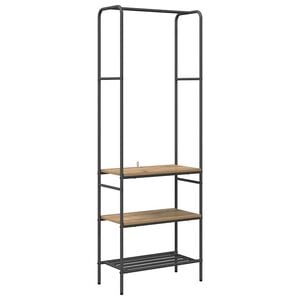 vidaXL Porte-v&ecirc;tements Ch&ecirc;ne artisanal 60 x 30 x 171 cm