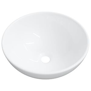 vidaXL Lavabo Blanc 28x28x10 cm C&eacute;ramique
