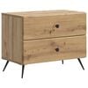 vidaXL Cabinet de chevet Ch&ecirc;ne artisanal 62 x 34,5 x 47,5 cm