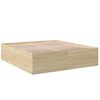 vidaXL Cadre de lit sans matelas ch&ecirc;ne sonoma 200x200 cm