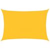 vidaXL Voile d'ombrage 160 g/m&sup2; rectangulaire jaune 4x6 m PEHD