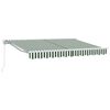 vidaXL Cadre d'auvent Vert et blanc 350 x 200 cm