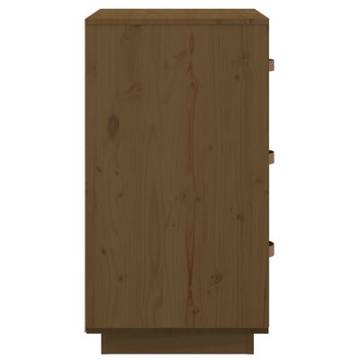 vidaXL Table de chevet Marron miel 40x40x75 cm Bois de pin solide