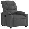 vidaXL Fauteuil inclinable Gris fonc&eacute; Tissu