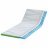 vidaXL Surmatelas Blanc et vert 70 x 200 cm Tissu Jacquard