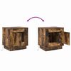 vidaXL Cabinet de chevet 2 pcs Ch&ecirc;ne fum&eacute; 44 x 34,5 x 45 cm