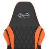 vidaXL Chaise de jeu de massage Noir et orange Similicuir