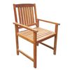 vidaXL Chaises de jardin lot de 2 Bois d'acacia massif Marron