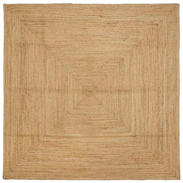 vidaXL Tapis de zone Beige 300 x 300 cm Jute