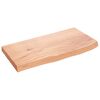 vidaXL &Eacute;tag&egrave;re murale marron clair bois ch&ecirc;ne massif trait&eacute;