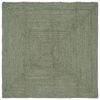vidaXL Tapis de zone Vert olive 120 x 120 cm Jute