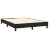 vidaXL Sommier &agrave; lattes de lit avec matelas LED Noir 140x200cm Velours
