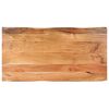 vidaXL Table basse avec bord naturel 115x60x40 cm Bois d'acacia massif