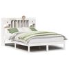 vidaXL Lit biblioth&egrave;que sans matelas blanc 160x200 cm bois pin massif