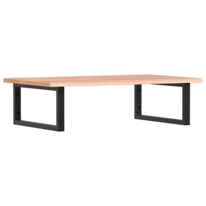 vidaXL &Eacute;tag&egrave;re de vasque murale acier et bois de ch&ecirc;ne massif