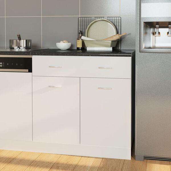 vidaXL Comptoir de cuisine Noir avec texture 80x60x2,8 cm Agglom&eacute;r&eacute;