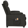 vidaXL Fauteuil électrique de massage Noir Tissu