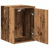 vidaXL Armoires murales de garage 2 pcs vieux bois bois d'ing&eacute;nierie