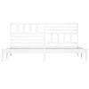 vidaXL Cadre de lit sans matelas blanc 180x200 cm bois massif de pin