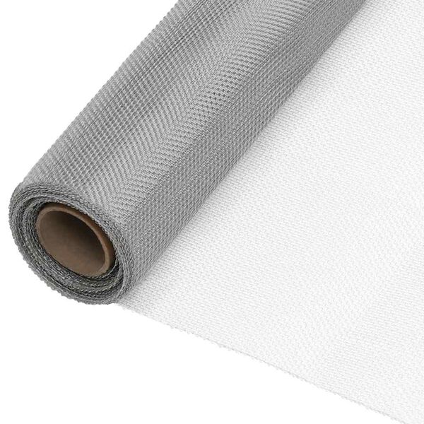vidaXL &Eacute;cran en treillis Acier inoxydable 112x2000 cm Argent&eacute;