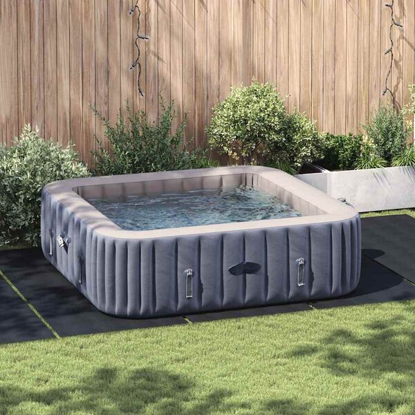 vidaXL Tapis de piscine Noir 550 x 280 cm G&eacute;otextile en polyester
