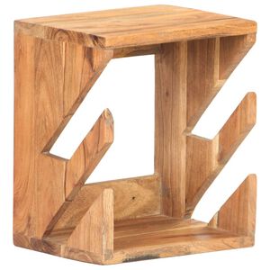 vidaXL Support mural de planche &agrave; roulettes 25x20x30 cm Bois d'acacia