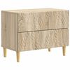 vidaXL Table de chevet Ch&ecirc;ne Sonoma 62 x 34,5 x 48 cm