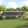 vidaXL Kennel pour Chiens 3 pcs Argent&eacute; 6 x 2 x 2 m Acier galvanis&eacute;