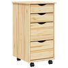 vidaXL Cabinet roulant avec bureau MOSS 34 x 39 x 65,5 cm