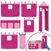 vidaXL Rideaux pour lit mezzanine avec tour rose polyester