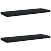 vidaXL Coussins de banc 2 pi&egrave;ces VUGHT 2 pc 100 % polyester Bleu fonc&eacute;