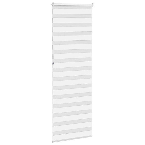 vidaXL Store z&egrave;bre blanc 70x230 cm largeur du tissu 65,9 cm polyester