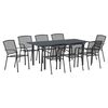 vidaXL Ensemble de salle &agrave; manger pour jardin 9 pc Anthracite