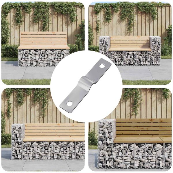 vidaXL Plaque de frappe 12 pcs Argent&eacute; 50 x 10 x 1,2 mm Fer