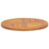 vidaXL Dessus de table Bois de teck solide Rond 2,5 cm 50 cm