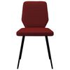 vidaXL Chaises &agrave; manger lot de 4 rouge bordeaux tissu