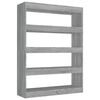 vidaXL Biblioth&egrave;que/S&eacute;parateur de pi&egrave;ce sonoma gris 100x30x135 cm